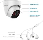 REOLINK 5MP PoE Sécurité extérieure IP Caméra, détection de personne intelligente/de véhicule/d'animal, étanche, IR Vision nocturne, Lapse du temps, 256GB microSD Stockage pour enregistrement 24/7 (non inclus), RLC-520A