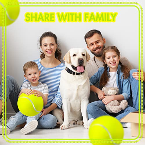 Image of Sratte 6 Pcs Large Tennis Ball Dogs, Fluorescent Yellow, 9.5 Inch