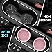 ME.FAN Car Cup Holder Coasters [4 Pack] Silicone Cups Mats, Automotive Universal Non-Slip Recessed Interior Accessories Dusty Rose