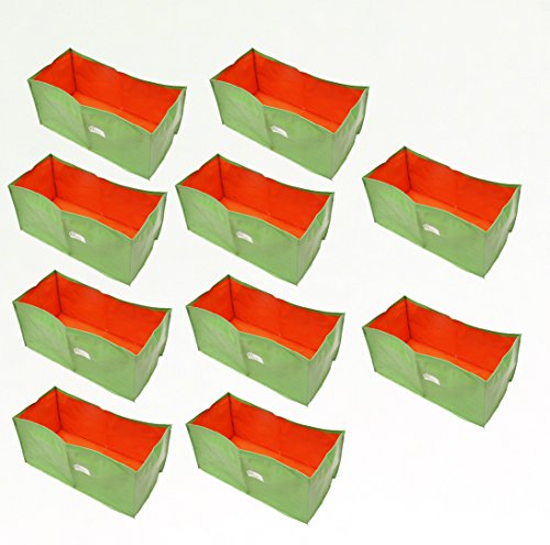 Bio Blooms Agro India Pvt.Ltd. 24 x12 x 12 Inch HDPE Rectangular Grow Bags for Terrace Gardening |10 Pieces | Green & Orange Color | Outdoor Use (B071KSLZNR) Amazon Price History, Amazon Price Tracker