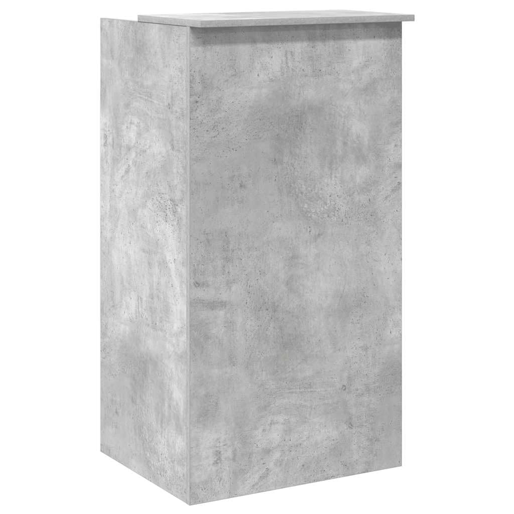 vidaXL Reception Grigio Cemento 55x50x103,5 cm Legno Multistrato Ufficio, Cassa, Salone