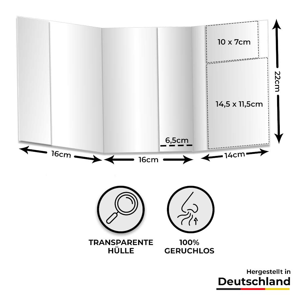Lot de 3 housses de protection - Qualité supérieure - Protection des documents importants - Organza pour carnet d'examen - Naissance