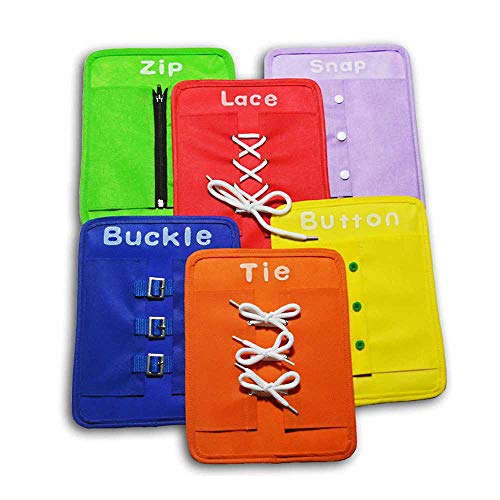 Preisvergleich Produktbild AOLVO Lehrmittel für Das Ankleiden von Kindern / Lernen Knoten, Klöppeln, Reißverschluss, Druckknopf, Knopf und Krawatte / Pädagogisches Spielzeug Ab 3 Jahren Spielzeug Lernerfolg Vorschule