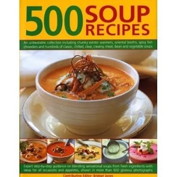 Hardcover 500 Soup Receipes Book