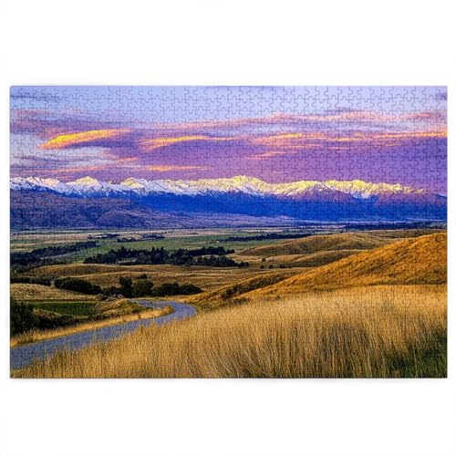 Puzzle 1500 Piezas, Puzzle Paisaje con Caja Regalo para Adultos, Rompecabezas de Madera, Rompecabezas Desafiante Decoracion Navidad, Regalo Mujer, Cuadros Decoracion Salon Modernos, (Montaña) Q-75