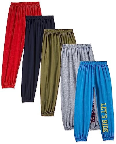 Image of T2F Boys Mid Rise Regular Fit Track Pants Pack of 2