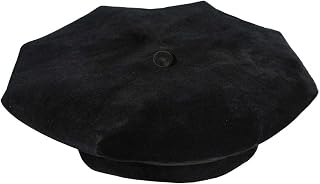 TngHui Unisex Deluxe Doctoral Graduation Tam 8S with Button Traditionally Used for Higher Level Master and Doctorate Ceremonies Black