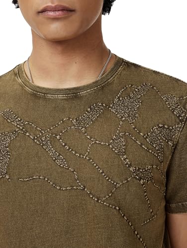 John Varvatos Men's Desert Mountain Embroidery Tee2