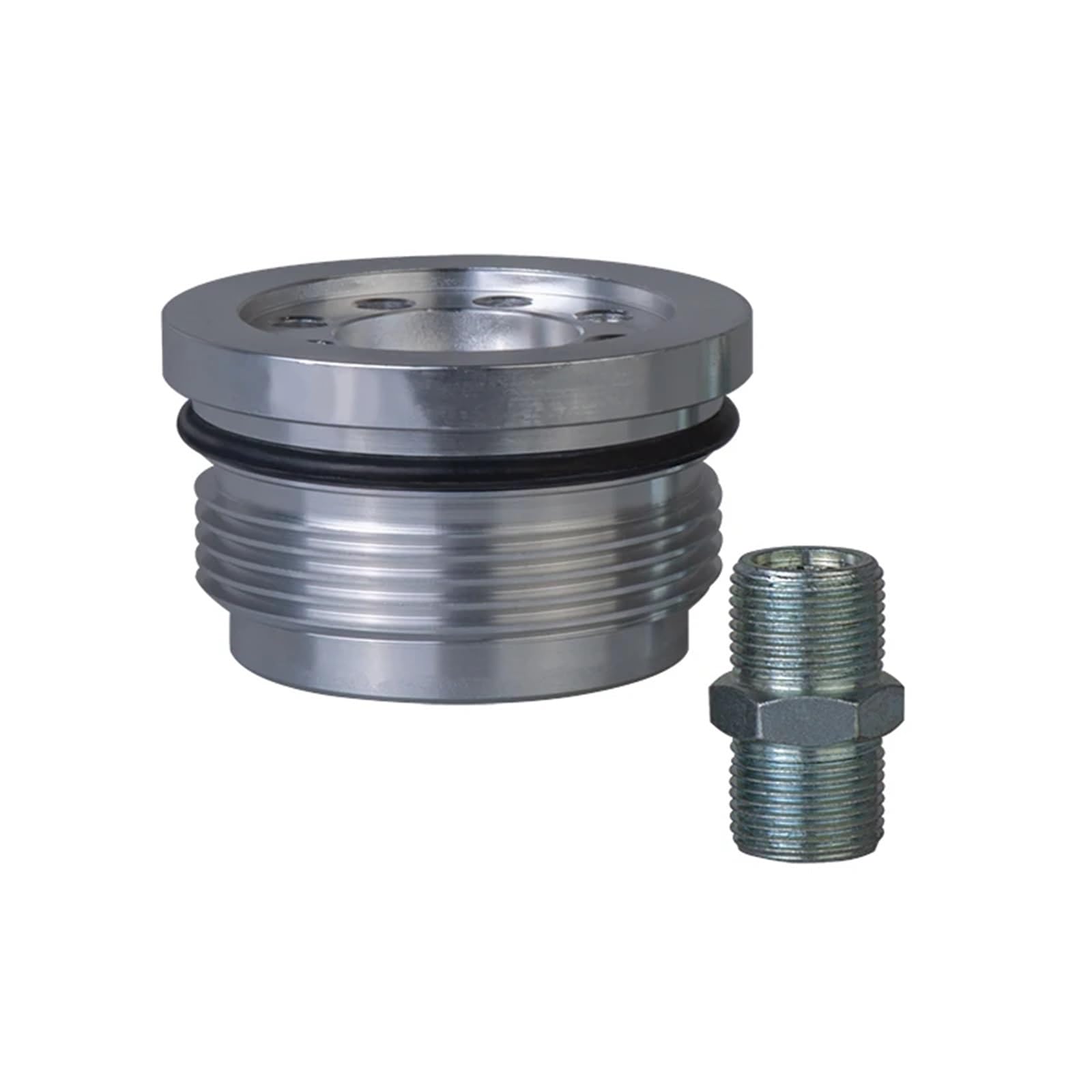 Adaptador de Filtro de Aceite de Aluminio para conversión automática, Placa sándwich de Aceite de Aluminio Billet Compatible con los Modelos Smart Fortwo 450 SW6-SI