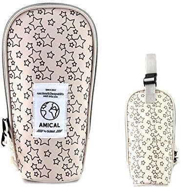 Amazon Amc1 010be Purple Amical アミカルスタープリントコーデュラ哺乳瓶ケース 保温 保冷 カバー ホルダー バッグ Baby Bottle メンズ レディース 熱中症対策 ペットボトル 便利 遠足 通学 おしゃれ ドリンクボトル ポーチ ドリンクポーチ Beigepurple 哺乳