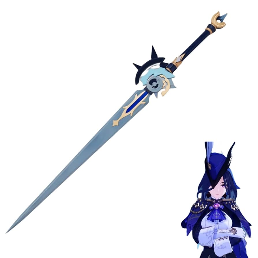 【即納即発送】 原神 クロリンデ コスプレ 武器 道具 Amazon.co.jp: 原神 クロリンデ 武器 赦罪 鉄蜂の刺し 刀剣 木銃