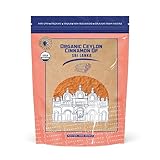 Gourmanity Select Organic Ceylon Cinnamon Powder, Natural Superfood with a Sweet Citrus Aroma and Delicate Flavor, True Ground Cinnamon Straight from Sri Lanka, Non GMO, Non Irradiated, Bulk 16oz Bag