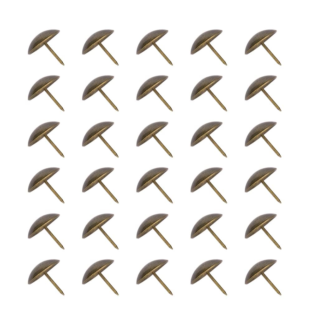 30Pcs Upholstery Nail Thickening Round Head Cyan Bronze Iron Plating Furniture Accessories25x25mm, Multifunctional Accessory For Home Use (25 * 25mm (thickened))