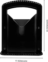 Vista 4 de Cortador de bagel, mango de seguridad, cortador de bagel acero inoxidable (negro)