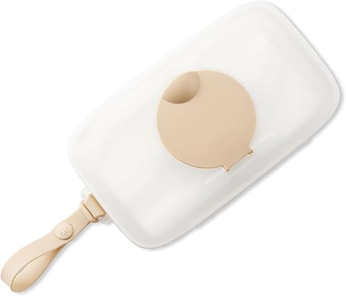 Skip Hop Estuche dispensador de toallitas para bebé, capacidad para hasta 40 toallitas, soporte para toallitas de viaje Grab & Go con sello cómodo,