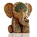 Komergave 2D-Flache Elefanten Deko, Elephant Thema Holzdeko, Dekoartikel, Elefanten Deko Figuren, Elefant Geschenk für Kinder, Elefantenliebhaber, Wohnzimmerdeko für Büro, Bücherregal, Schlafzimmer