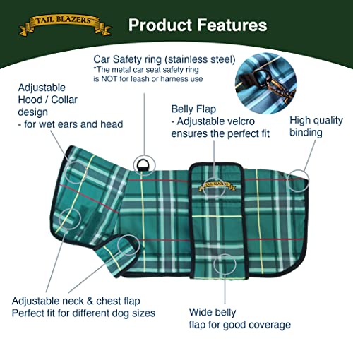 TAIL BLAZERS™ Premium Dog Drying Coat. Double Layer Microfibre Dry Robe - Image 2
