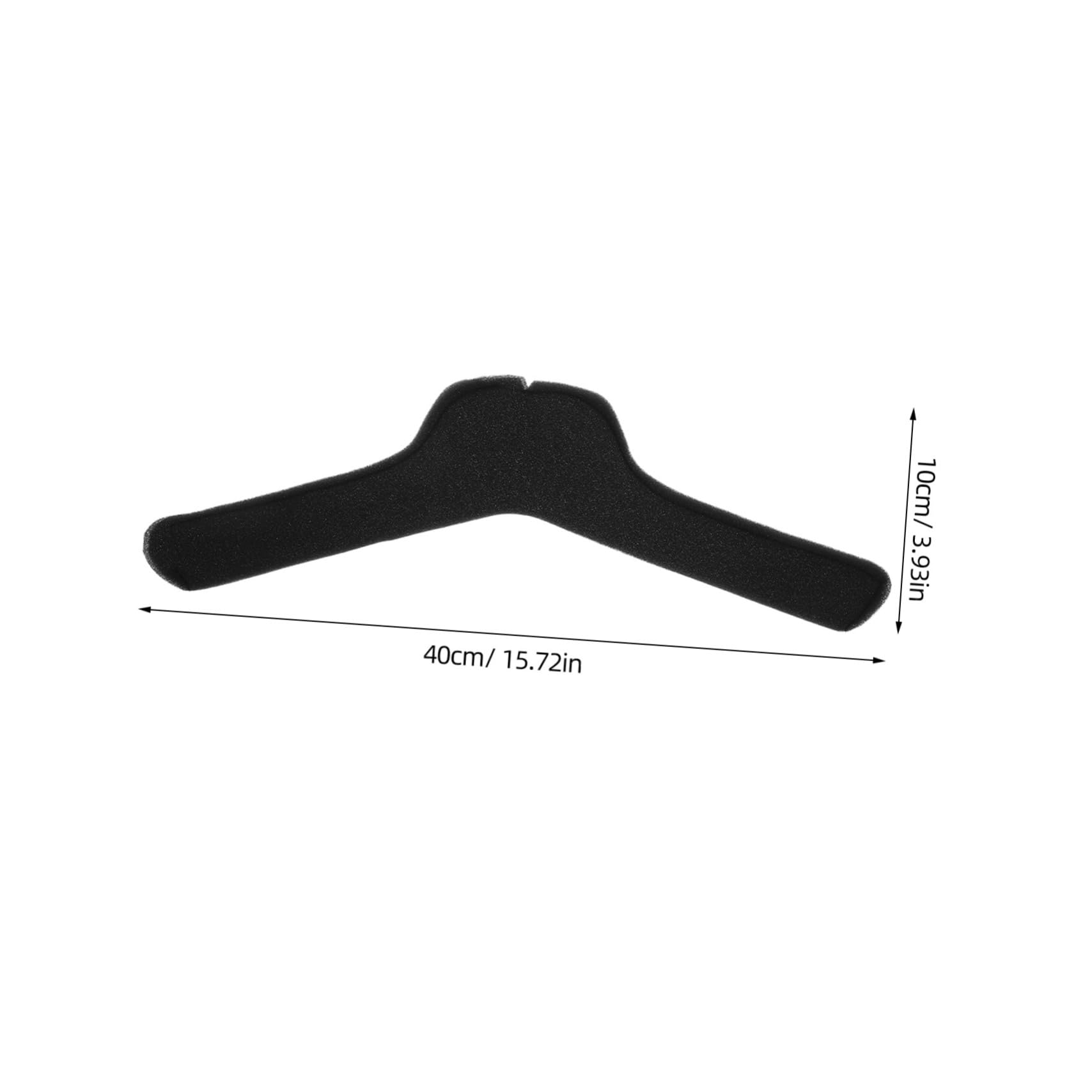 Lot De 50 Housses De Protection Anti-dérapantes Pour Cintres - Éponge Légère, Noir - Pour Protéger Les Vêtements - 11