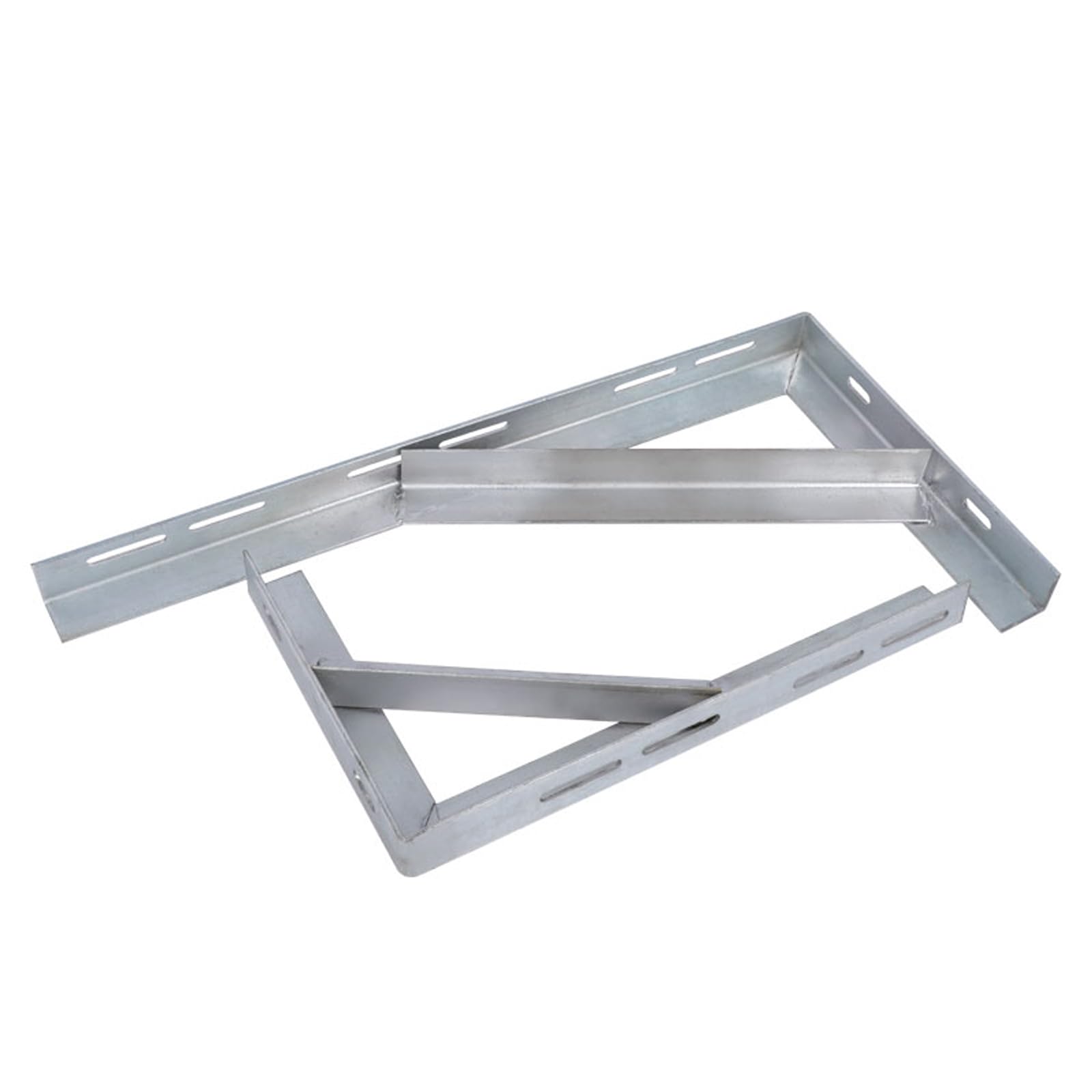 2x Soportes para Estantes Pesados de Pared,Escuadras para Estanterias de Triangulares de 90 Grados Angular,Estanterías del Hierro de Almacenamiento,con Tornillos,Plateado (60cm x 30cm)