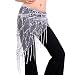 ETOSELL Mesh Triangle Beads Wrap Dangling Sequin Tassles Belly Dance Hip Scarf