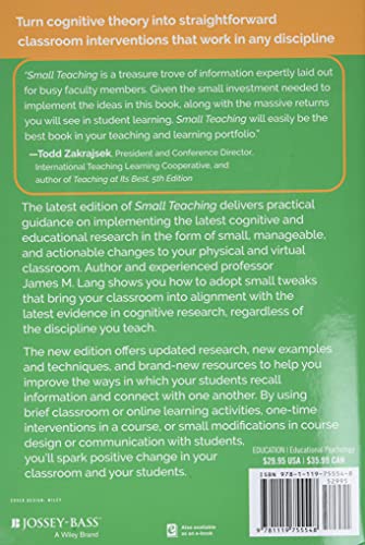 Small Teaching: Everyday Lessons from the Science of Learning