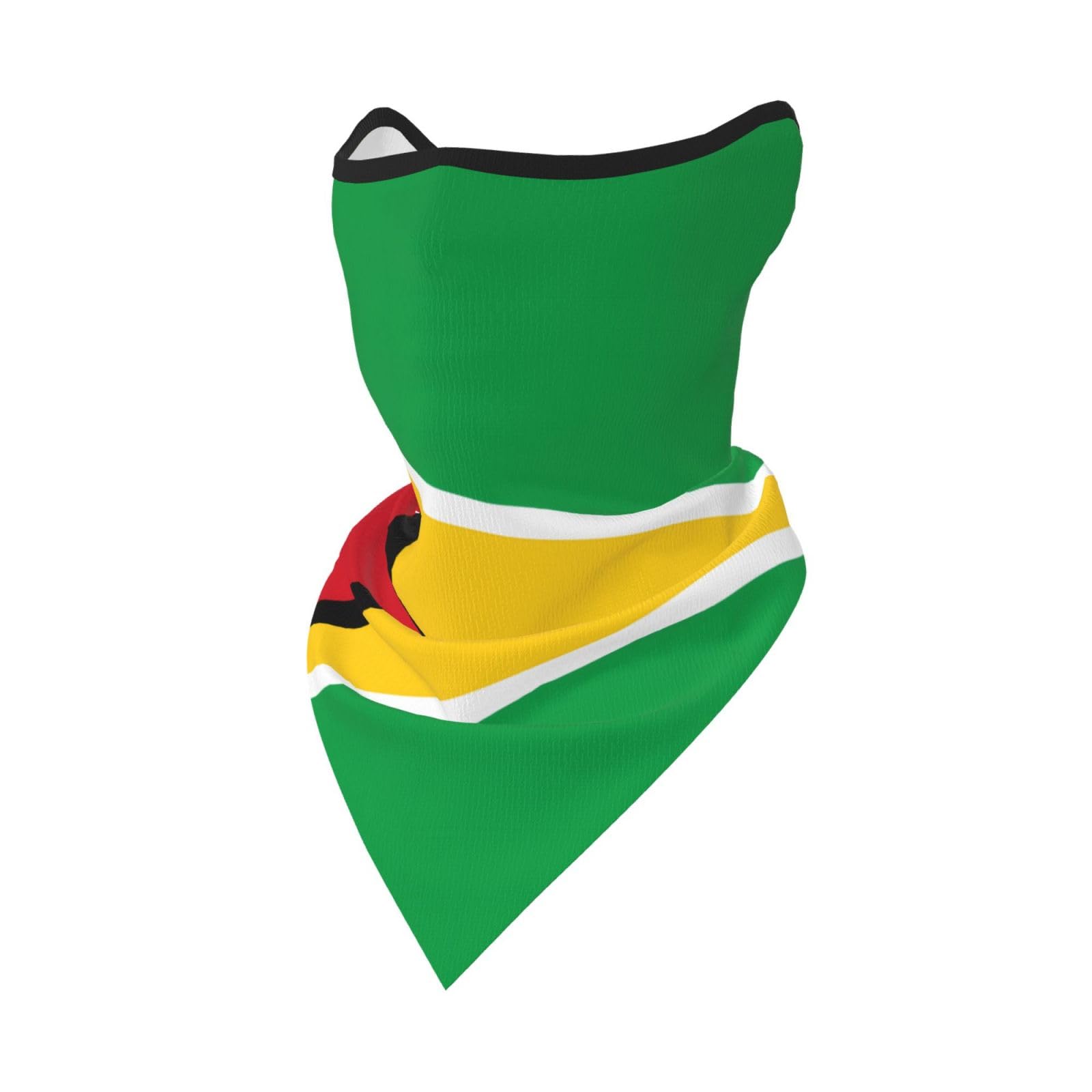 PHAYAH Flag Of Guyana Pattern Neck Gaiter Face Mask Cover Bandana Balaclava Headwear Multifunctional Scarf