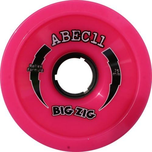 BigZigs Pink Skateboard Wheels - 75mm 77a (Set of 4)