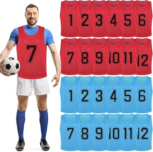 Chasubles d'entraînement en nylon résistant gilets réversibles pour équipes