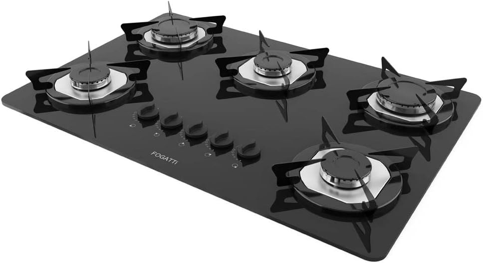 Cooktop Gas Glass Brasil 5gg 70 Tramontina Preto