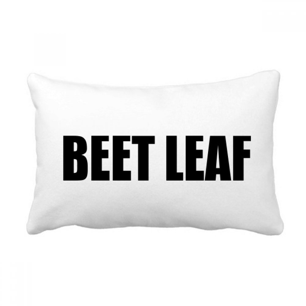Coussin de légumes Beet Leaf de 16x24 pouces pour déco canapé multicolor