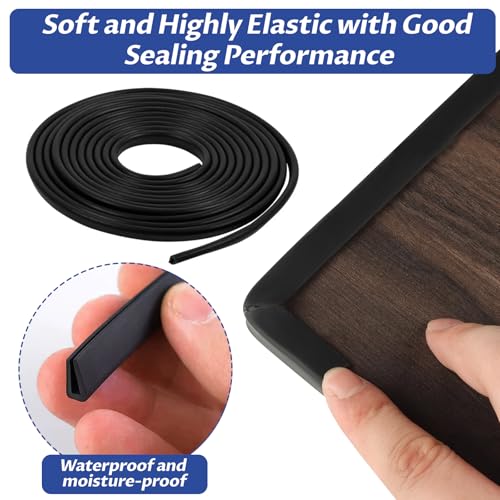 Kantenschutz Selbstklebend, EPDM Kantenschutzprofil 3M Kantenschutz Gummi Flexibler U Profil Gummidichtung für Bleche Glasscheiben Auto Türen