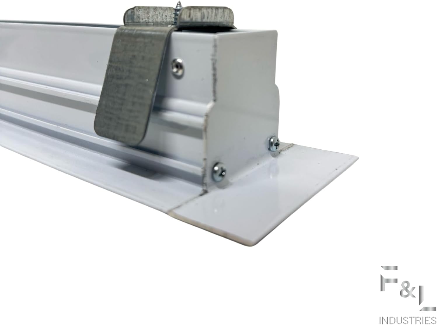 F&L Linear Slot Grille 1-Slot 1" Vent Cover – Electrostatic White Finish – 18” & 24” Sizes – Modern Air Diffuser for Wall or Ceiling – HVAC Duct Systems (24")