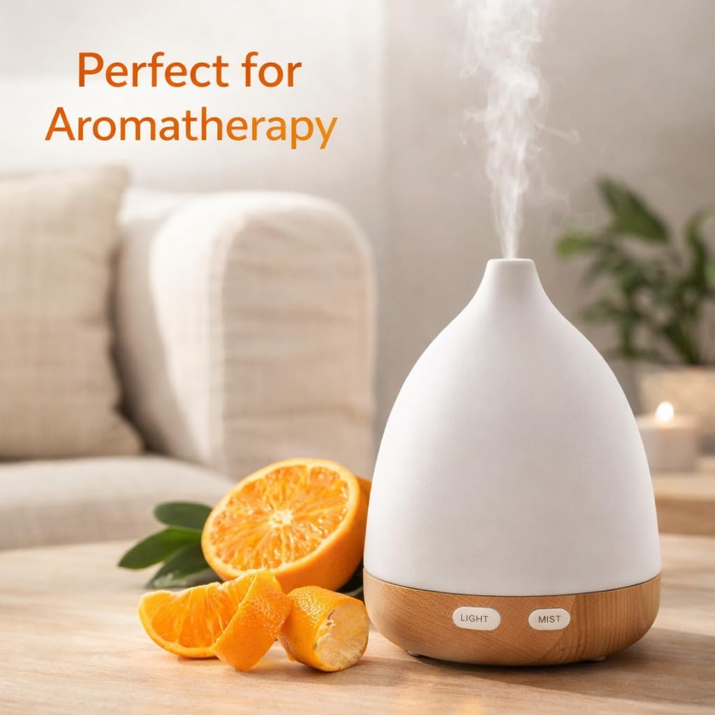 Tangerine Essential Oil 8 oz (237 mL) – 100% Pure Undiluted Citrus Essential Oil – Bulk Aromatherapy Oil for Diffuser, Candle Making, Soap, Bath Bombs, DIY Skincare – Aluminum Bottle – GreenHealth