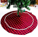 ✅Perfecto para: esta generosa falda de árbol de Navidad, también un bonito regalo de Navidad para sus familiares o amigos. agregue más ambiente de fiesta a su hogar, muestre su gusto único.