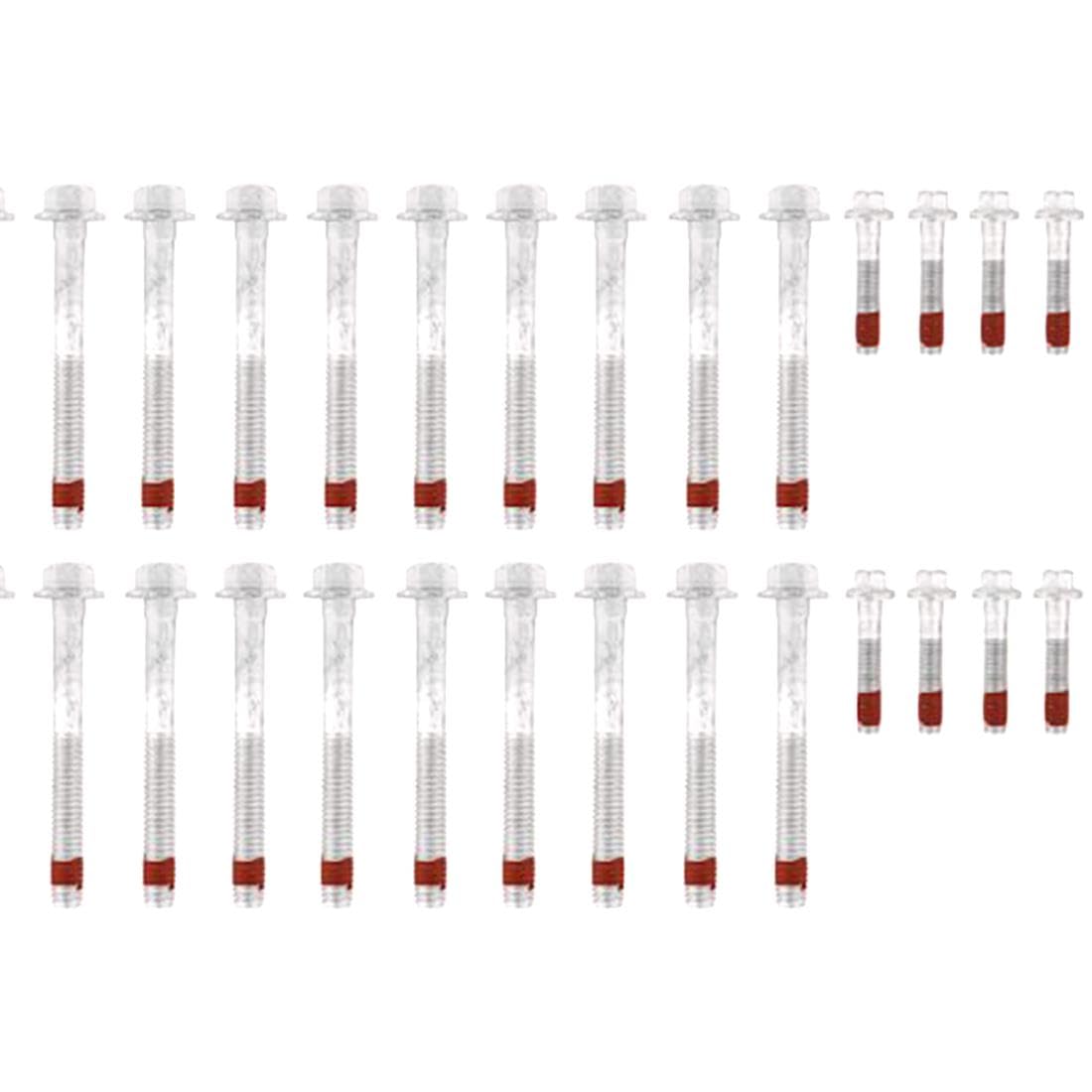 Engine Cylinder Head Bolt Set 1PC Compatible with Pontiac Grand Prix 2005-2008 Compatible with Pontiac GTO 2004-2006 Compatible with Saab 9-7x 2005-2009 Compatible with Lacrosse 2008-2009
