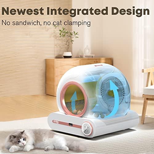 Cat Litter Box Self Cleaning, Large Capacity Automatic Cat Litter Box, App Control Smart Motion Sensor Kitty Litter Box For Multiple Cats With Cat Litter Mat #TOP1