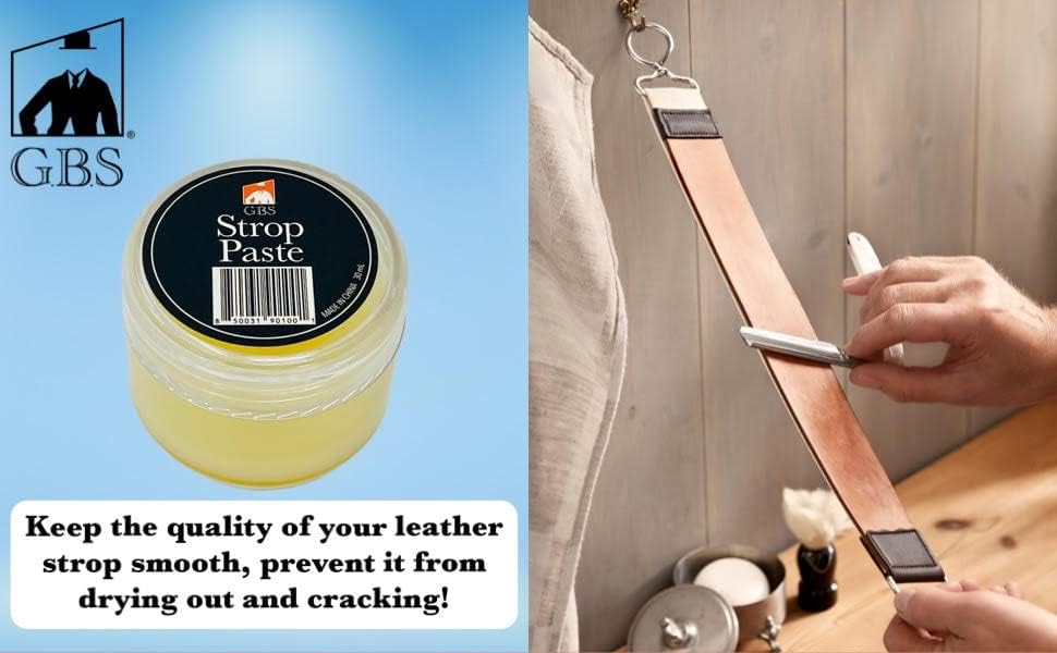 Amazon.com : G.B.S Leather Stop Conditioning Paste Professional Sharpening  Leather Balm, Pack of 2 : Beauty & Personal Care