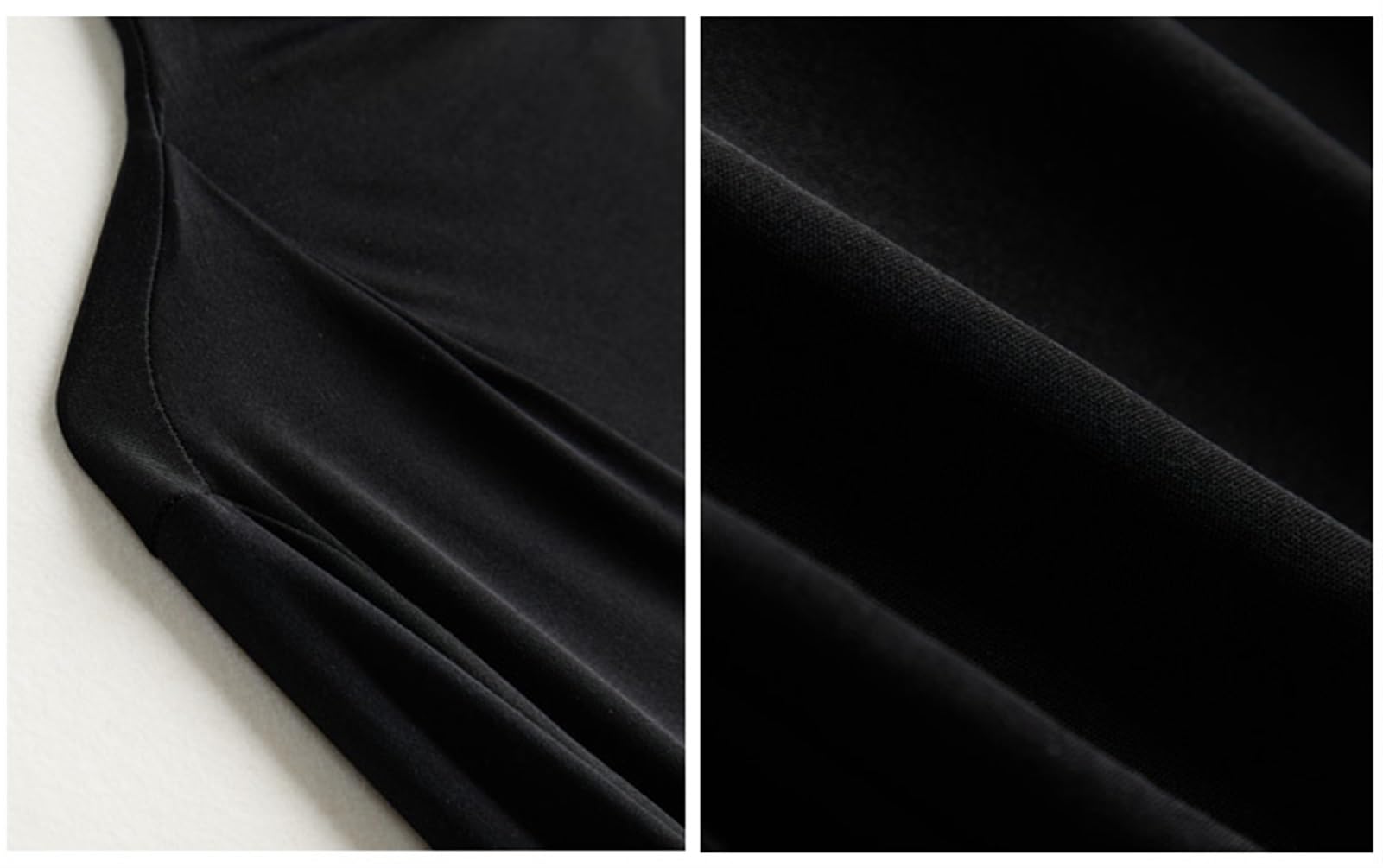 Thermal Clothing Womens Autumn Winter Silk Top Half-turtleneck Long Sleeve Ladies Thermo Inner Wear Bottom Shirt (Color : Black, Size : XXL/XX-Large)