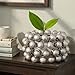 Bloomingville Stoneware Planter with Balls, Chrome Finish