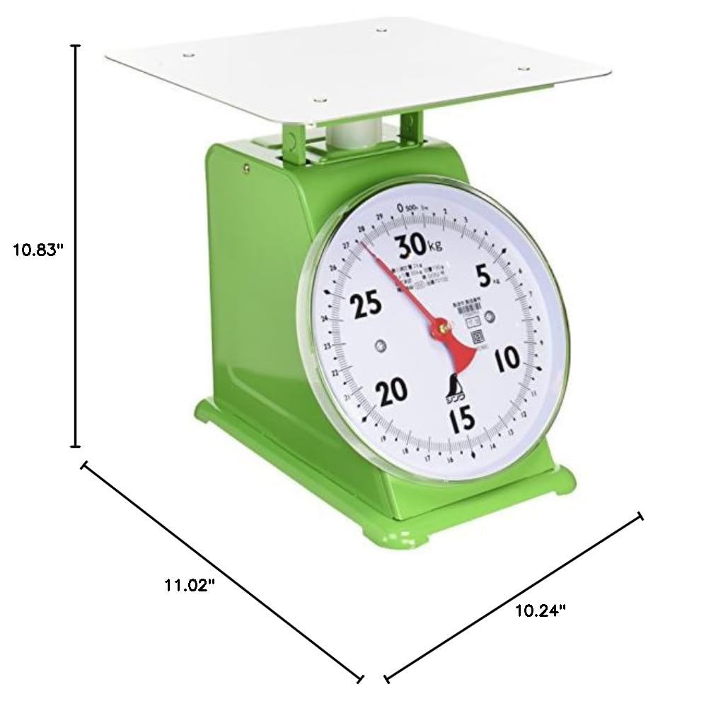 Shinwa Rules 70102 Automatic Top Plate Scale, 66.1 lbs (30 kg), Small