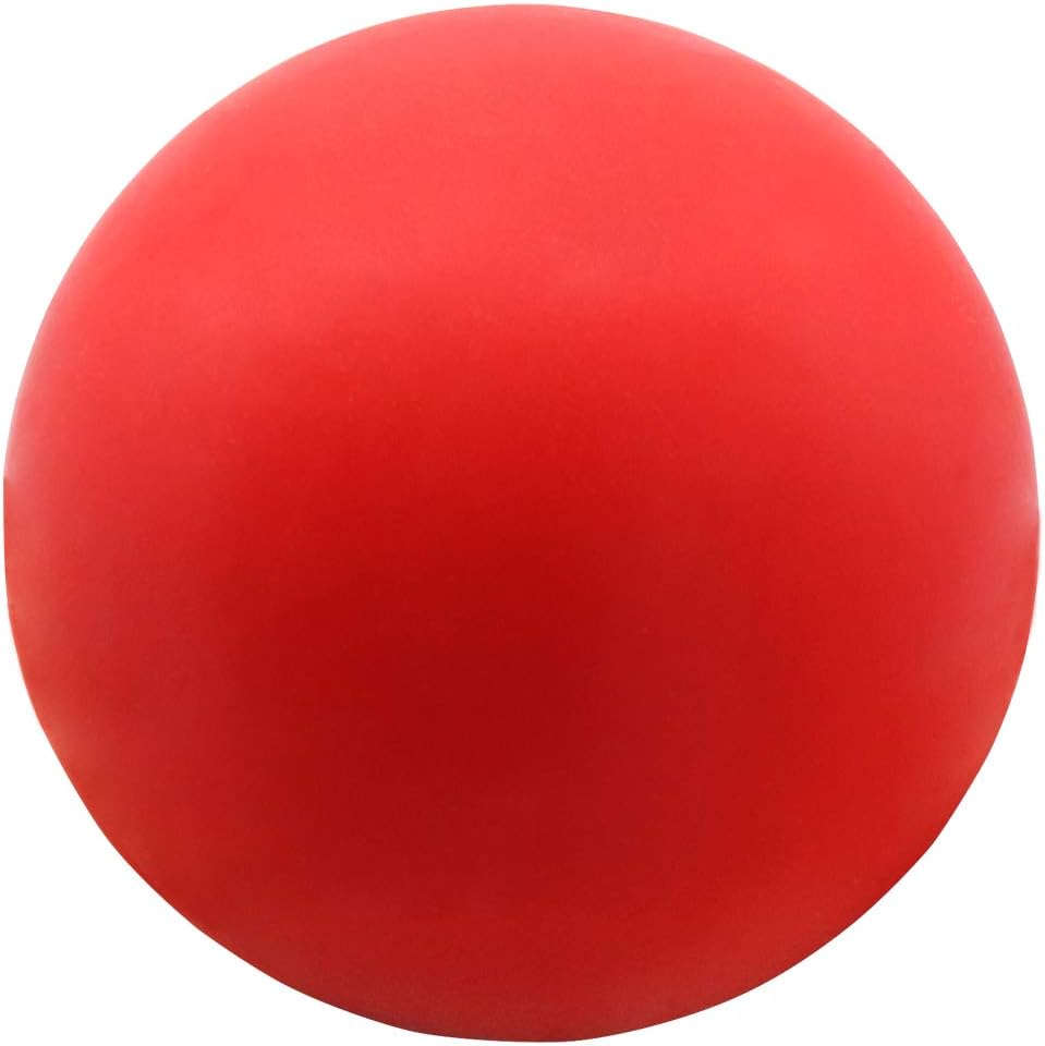 Vivifying Indestructible Dog Ball, Natural Rubber Bouncy Ball for Fetch, Catch, Throw (Red)