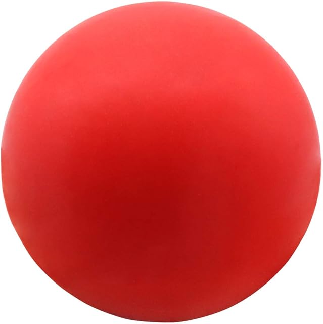 Vivifying Indestructible Dog Ball, Natural Rubber Bouncy Ball for Fetch, Catch, Throw (Red)
