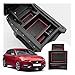 LFOTPP Bracciolo Auto Seat Leon Mk3 5F ST, Accessori Interni Vano Portaoggetti, Braccioli Organizer Scomparto (Rosso)