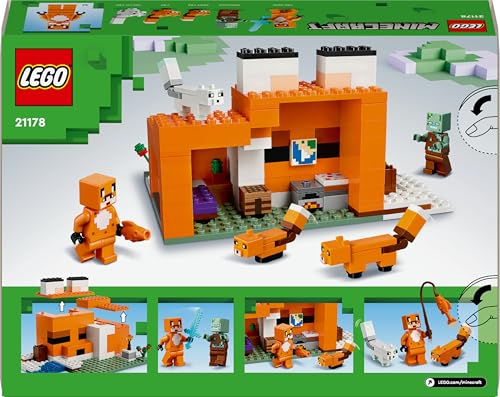 Lego Minecraft Le Refuge Renard 21178 Lego La Boîte - vue 9