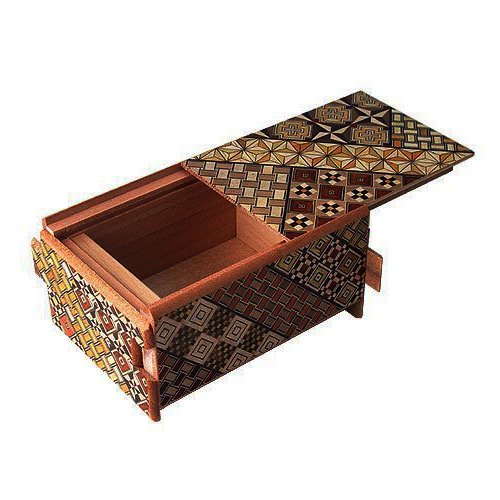 Amazon.co.jp: 箱根寄木細工 寄木細工 ひみつ箱 4寸 12回 Trick Box