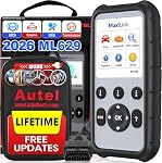 Autel MaxiLink ML629 Automobile OBD2 Scanner, 2026 Nouvelle mise à jour de AL619, ML619, Moteur de vérification de code de voiture ABS SRS Outil de diagnostic de transmission avec auto VIN, Essai prêt, DTC Recherche