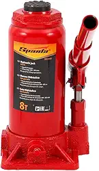 Sparta Macaco Hidráulico Tipo Garrafa De 8 Toneladas Com Elevação De 200-385 Mm