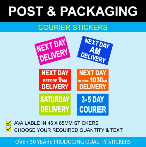 Next Day DELIVERY - Small Packing Sticky Labels/Stickers (10000 Labels on a Roll)