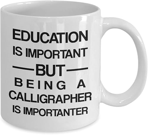 Miniatura 2 de Gifts for Calligrapher Coffee Mug Tea Cup - Calligraphy Hobby Lettering Design Artist Calligraphic Lover Funny Cute Gag Appreciation Idea -