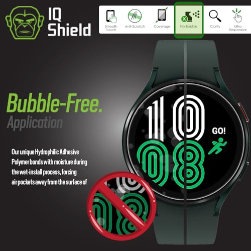 IQShield 6 Pack for Samsung Galaxy Watch 7, 6, 5, 4 (40mm) / Watch FE (40mm) Screen Protector Easy Install Anti-Scratch Ultra Thin Smudge Resistant Anti-Bubble Clear TPU Film - Thumbnail 7